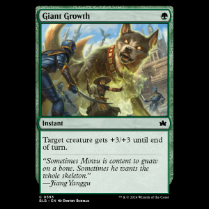 MTG Giant Growth Bloomburrow blb#393