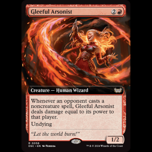 MTG Gleeful Arsonist Duskmourn: House of Horror Commander dsc#56