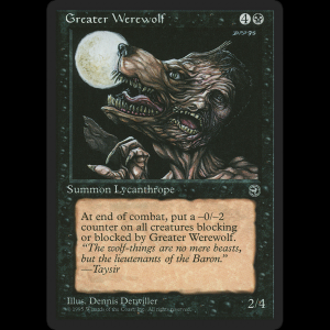 MTG Hombre lobo nocturno (Greater Werewolf) Homelands hml#51