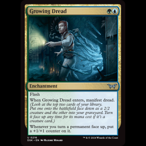 MTG Growing Dread Duskmourn: House of Horror dsk#216