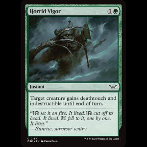 MTG Horrid Vigor Duskmourn: House of Horror dsk#184