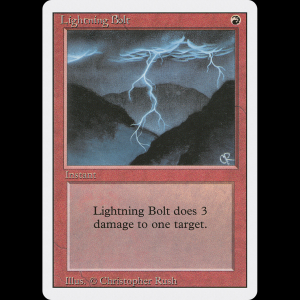 MTG Lightning Bolt Revised Edition 3ed#162