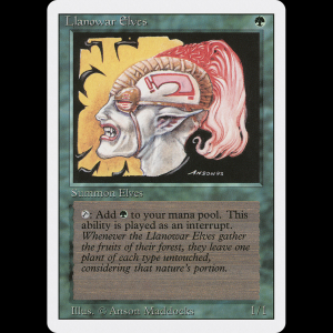 MTG Llanowar Elves Revised Edition 3ed#211