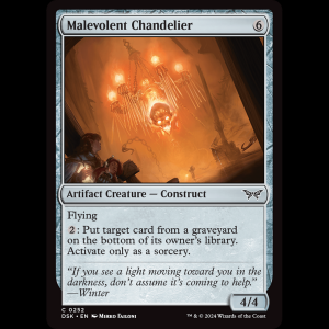 MTG Malevolent Chandelier Duskmourn: House of Horror dsk#252