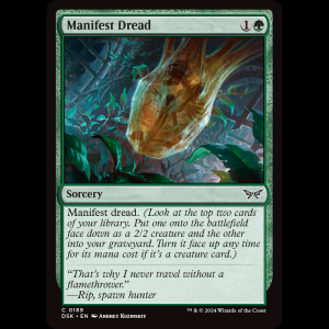 MTG Manifest Dread Duskmourn: House of Horror dsk#189