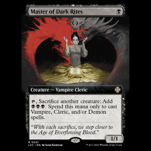 MTG Master of Dark Rites The Lost Caverns of Ixalan Commander lcc#51