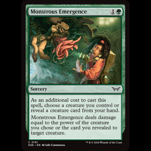 MTG Monstrous Emergence Duskmourn: House of Horror dsk#191