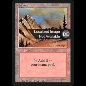 MTG Gebirge (Mountain) Foreign Black Border fbb#301