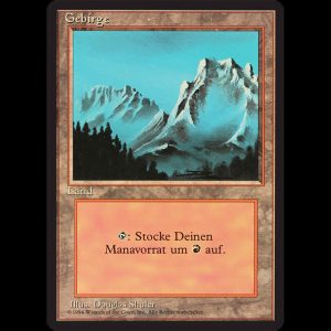 MTG Gebirge (Mountain) Foreign Black Border fbb#302