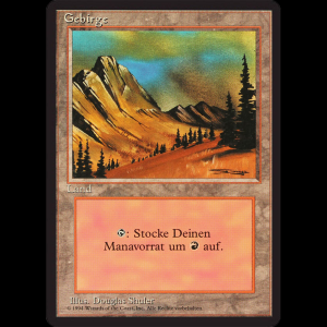 MTG Gebirge (Mountain) Foreign Black Border fbb#303