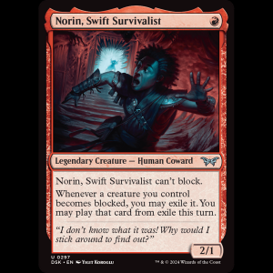 MTG Norin, Swift Survivalist Duskmourn: House of Horror dsk#297