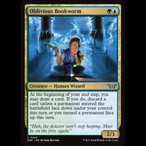 MTG Oblivious Bookworm Duskmourn: House of Horror dsk#225