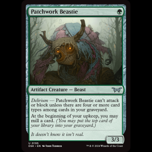 MTG Patchwork Beastie Duskmourn: House of Horror dsk#195