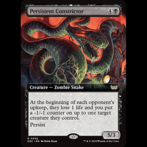 MTG Persistent Constrictor Duskmourn: House of Horror Commander dsc#52