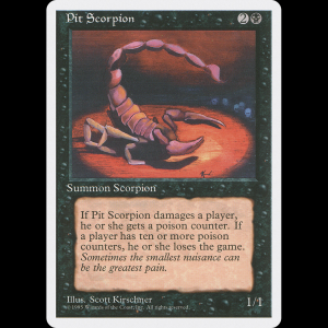 MTG Escorpión del Abismo (Pit Scorpion) Fourth Edition 4ed#153