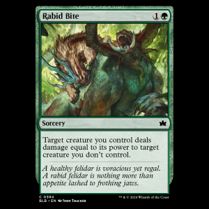 MTG Rabid Bite Bloomburrow blb#394