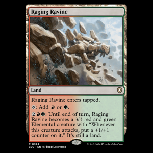 MTG Raging Ravine Bloomburrow Commander blc#324