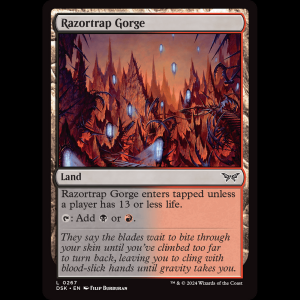 MTG Razortrap Gorge Duskmourn: House of Horror dsk#267