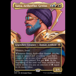 MTG Satya, Aetherflux Genius Modern Horizons 3 Commander m3c#15