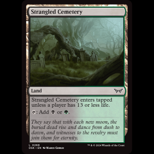 MTG Strangled Cemetery Duskmourn: House of Horror dsk#268