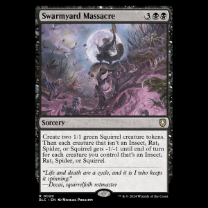 MTG Swarmyard Massacre Bloomburrow Commander blc#20