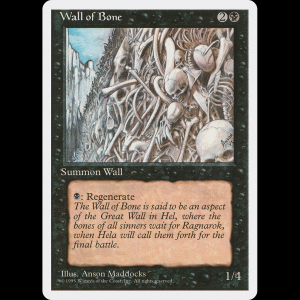 MTG Muro de huesos (Wall of Bone) Fourth Edition 4ed#168