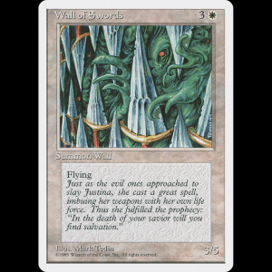 MTG Muro de espadas (Wall of Swords) Fourth Edition 4ed#55