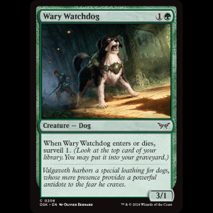 MTG Wary Watchdog Duskmourn: House of Horror dsk#206