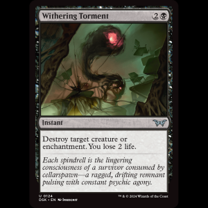 MTG Withering Torment Duskmourn: House of Horror dsk#124