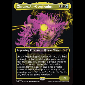 MTG Zimone, All-Questioning Duskmourn: House of Horror dsk#366