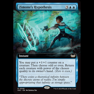 MTG Zimone's Hypothesis Duskmourn: House of Horror Commander dsc#46