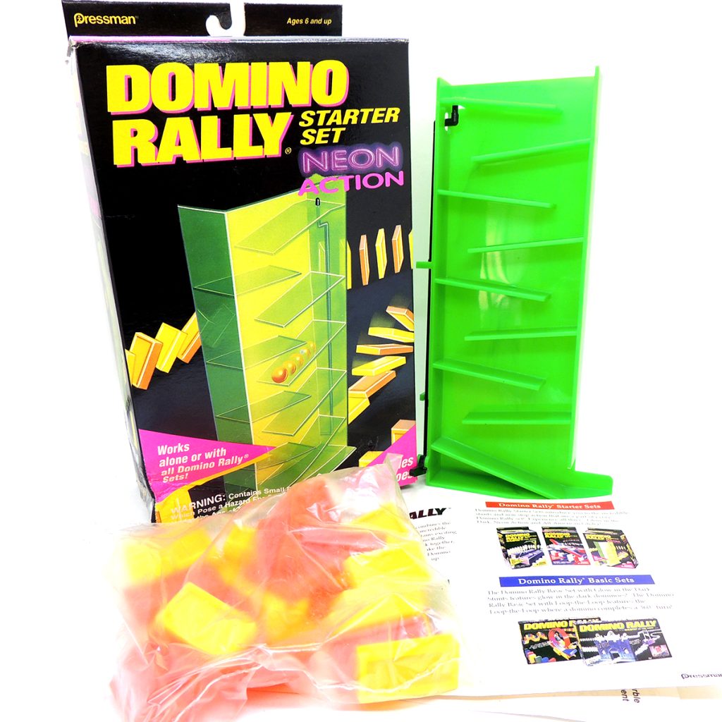 Domino Rally Starters Set Neon Action Pressman 90s - Madtoyz
