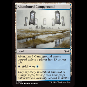 MTG Abandoned Campground Duskmourn: House of Horror dsk#255