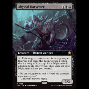 MTG Abyssal Harvester Foundations fdn#458