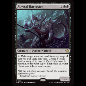 MTG Abyssal Harvester Foundations fdn#54