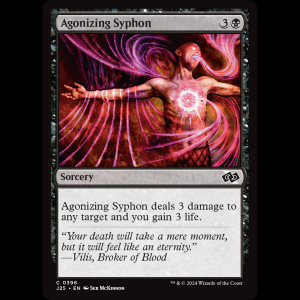 MTG Agonizing Syphon Foundations Jumpstart j25#396