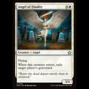 MTG Angel of Finality Foundations fdn#136