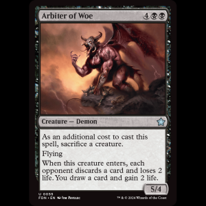 MTG Arbiter of Woe Foundations fdn#55