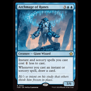 MTG Archmage of Runes Foundations fdn#30