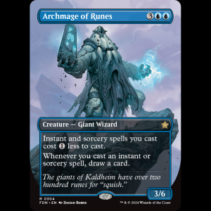 MTG Archmage of Runes Foundations fdn#304