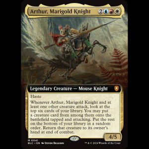 MTG Arthur, Marigold Knight Bloomburrow Commander blc#41