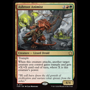 MTG Ashroot Animist Foundations fdn#117