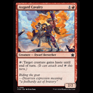 MTG Axgard Cavalry Foundations fdn#189