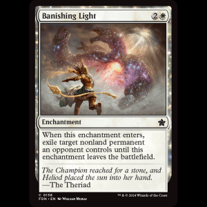 MTG Banishing Light Foundations fdn#138