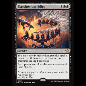 MTG Blasphemous Edict Foundations fdn#57