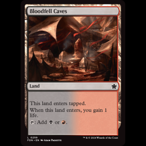 MTG Bloodfell Caves Foundations fdn#259