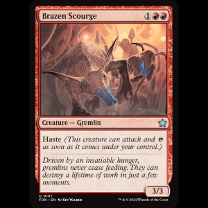 MTG Brazen Scourge Foundations fdn#191