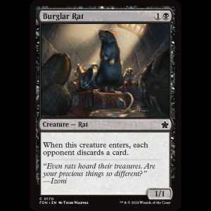 MTG Burglar Rat Foundations fdn#170