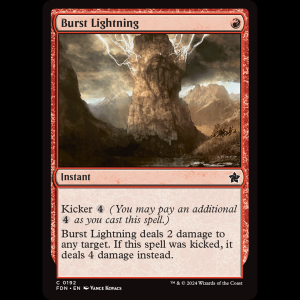 MTG Burst Lightning Foundations fdn#192