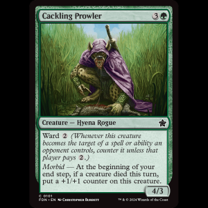 MTG Cackling Prowler Foundations fdn#101